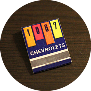 1967 Chevrolets Matchbook